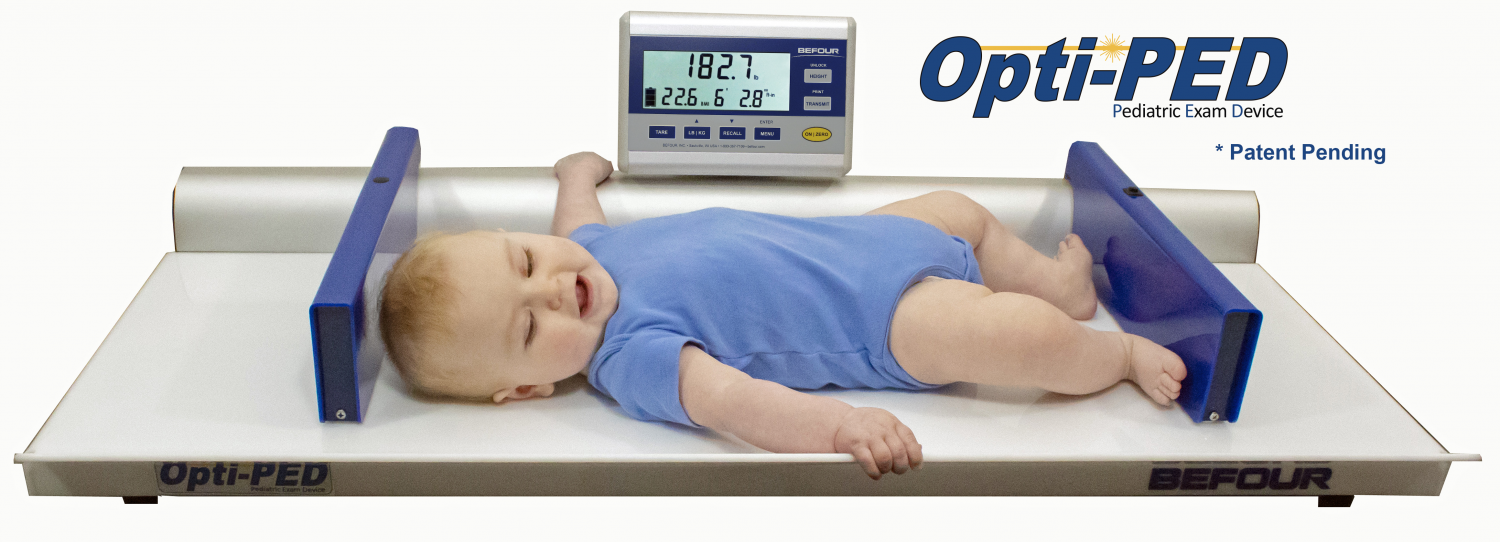 MX282 Opti-PED scale and infantometer